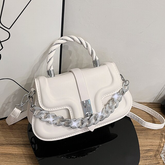 Cintya Women's Small Leather Handbag With Chain